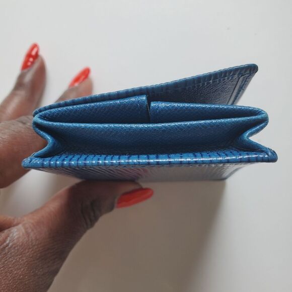 Louis Vuitton Blue Epi Porte Monnaie Coins Card Case Boite Box - Picture 8 of 14